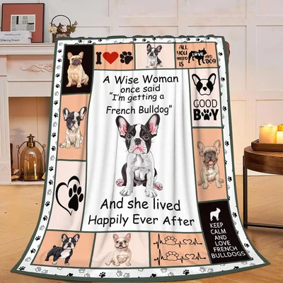 Happily Ever After Blanket: French Bulldog Love and Wisdom