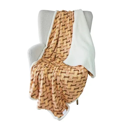 Dog Bone Pattern Blanket: A Classic Print for Canine Lovers