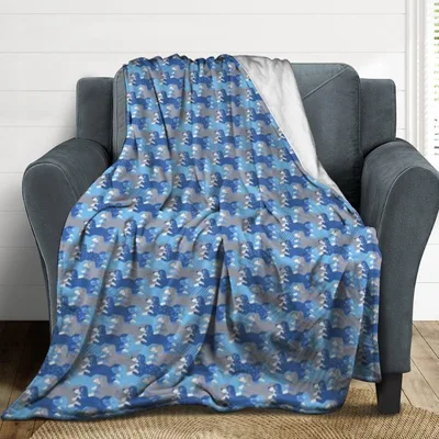 Funny Dachshunds Pattern Blanket for Long-Legged Dog Lovers