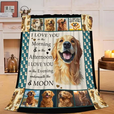 Golden Retriever I Love Blanket: A Cozy Tribute to Your Best Friend
