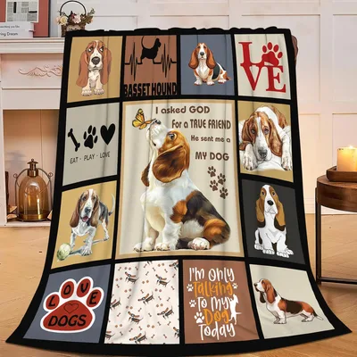 Basset Hound True Friend Blanket Celebrating Canine Bond