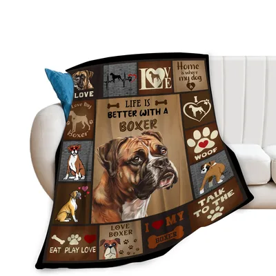 Life Is Better with a Boxer Blanket: Collage Art for Lovers