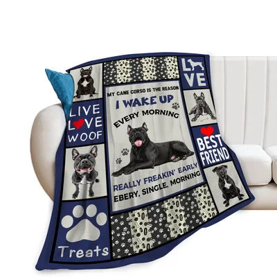 Cane Corso Best Friend Blanket Celebrating Early Morning Wakeups