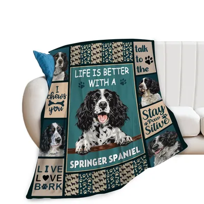 Springer Spaniel Life Blanket: Better With This Dog Design