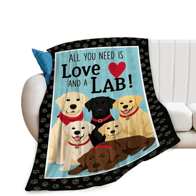 All You Need Is Love and a Lab Blanket for Dog Lovers