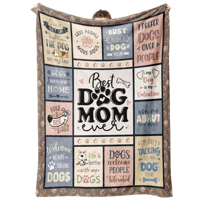 Best Dog Mom Ever Blanket No. 2 for Pet Lovers