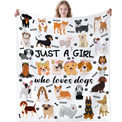 Just a Girl Blanket: A Dog Lover's Cozy Companion