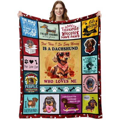 Dachshund Who Loves Blanket – Dachshund Who Loves Me Blanket
