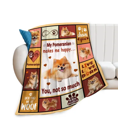 My Pomeranian Makes Blanket: Happy Dog Lover Design