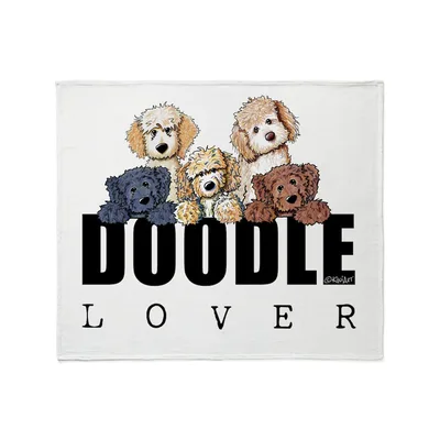 Doodle Lover Dogs Group Blanket