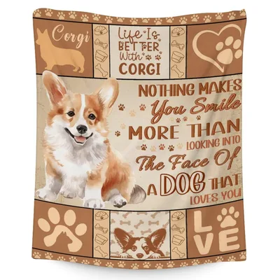 Life Is Better Blanket: Corgi Design for Happy Dog Lovers