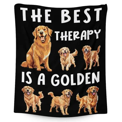 Best Therapy Blanket: Golden Retriever Design for Dog Lovers