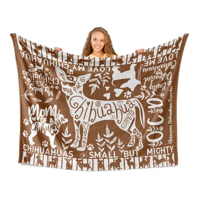 Chihuahua Mom Mandala Blanket: Small But Mighty Dog Design