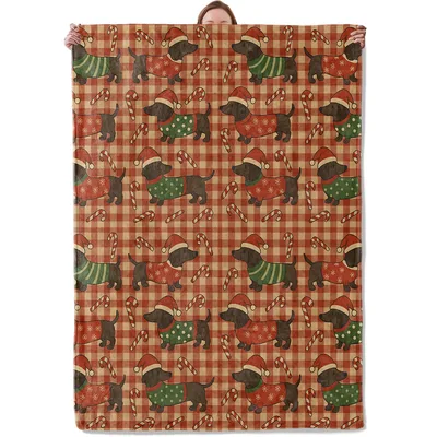 Christmas Dachshund Pattern Blanket No. 2
