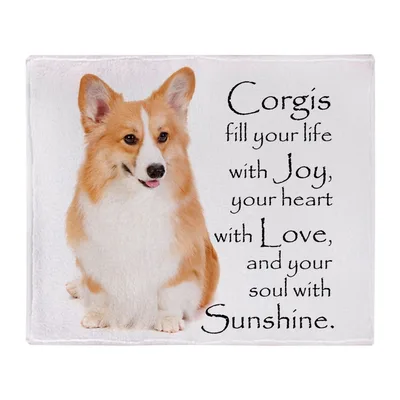 Corgis Fill Your Life Blanket: A Corgi With Joy, Love, and Sunshine