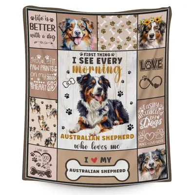 Australian Shepherd I See Blanket: Morning Greetings for Dog Lovers