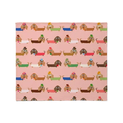 Delightful Dachshunds Pattern Blanket