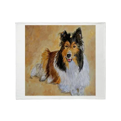 Shetland Sheepdog Painting Blanket