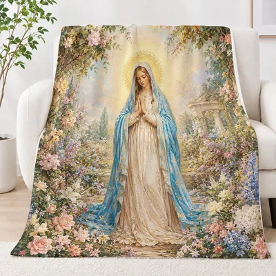 Virgin Mary Blanket for Quiet Prayer and Calm Mornings