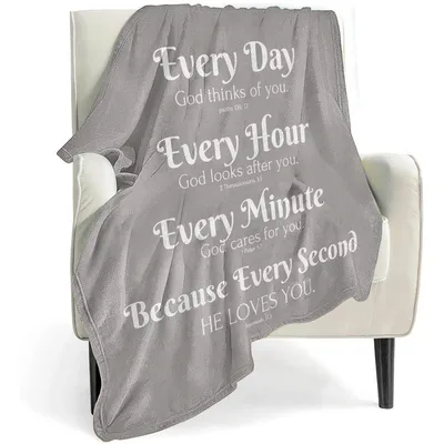 Scripture Blanket with Every Day, Hour and Second Verses