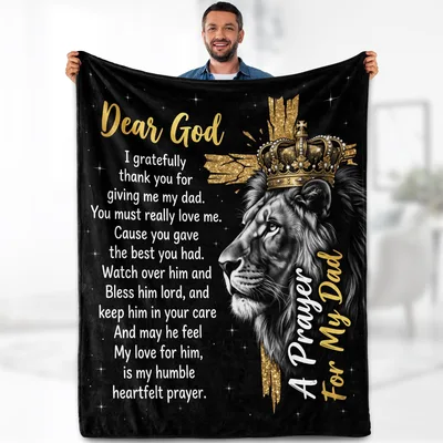 Dad Prayer Blanket: A Lion Crown Prayer for Dad
