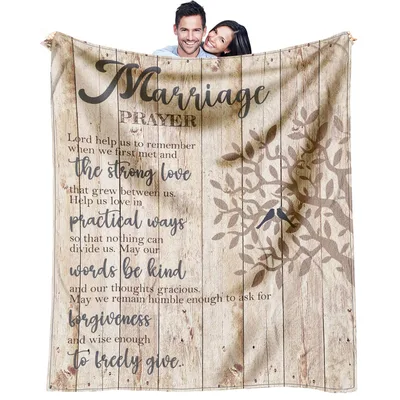 Marriage Prayer Blanket for Couples and Newlyweds