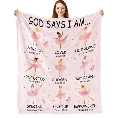 Ballet Dancer Faith Verses Blanket for Christian Dancers