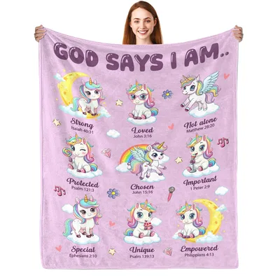 Unicorn Bible Verse Blanket: Eight Rainbow Promises