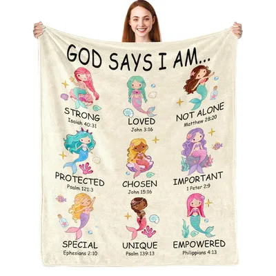 Mermaid Bible Verse Blanket: Nine Truths for Her