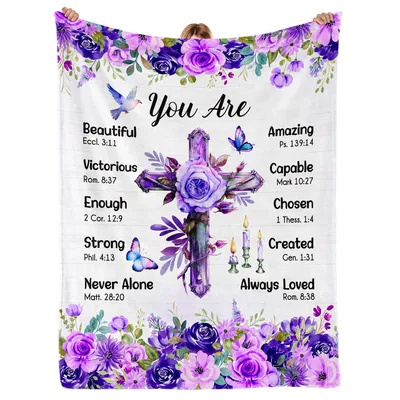 you are Beautiful Eccl Amazing Blanket: Scripture Affirmations