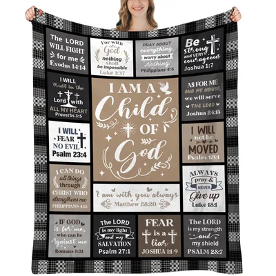the Lord will Fight Blanket: Bible Verse Faith Throw