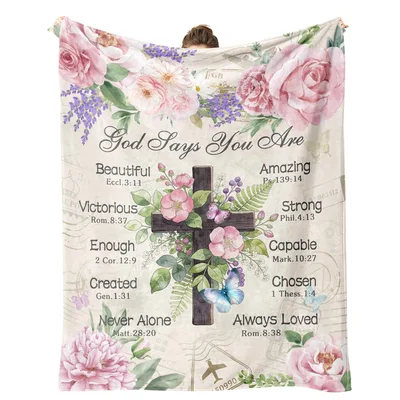 God Says you are beautiful Blanket for Women of Faith