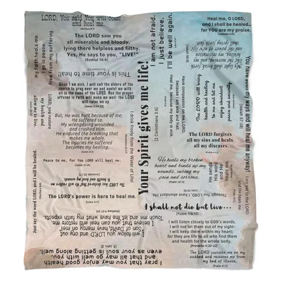 Bible Verse Healing Prayer Blanket: Scripture for Recovery