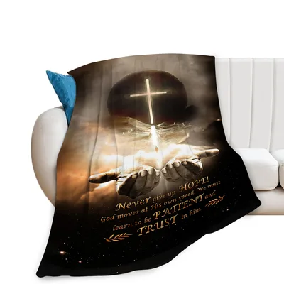 Christian Cross Hands Blanket: A Message of Hope and Trust