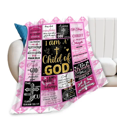 Do not be anxious Blanket: Scripture Throw for Faith