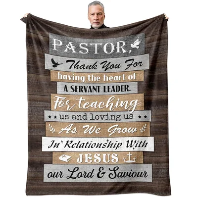 Servant Leader Pastor Blanket for Your Shepherd