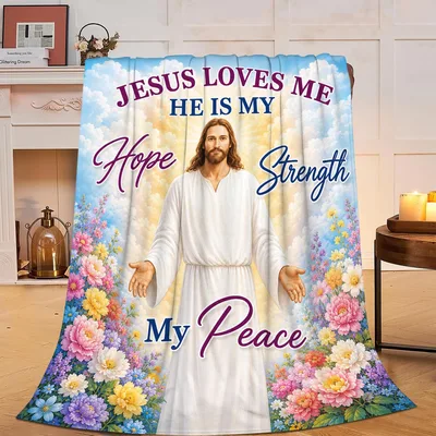 Jesus Loves Me Blanket: Hope, Strength and Peace