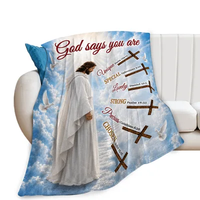 Christian Faith Blanket: God Says You Are Chosen