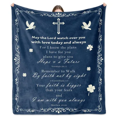 May the Lord Watch Blanket for Faith and Hope