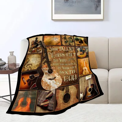 Your Talent Is God's Blanket: Guitar Faith Throw
