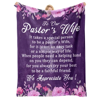 Church Pastor Wife Blanket: A Thank You She Can Wrap Up In