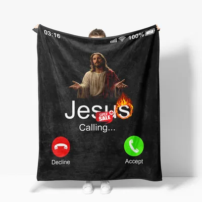 Jesus Calling Blanket: A Funny Christian Throw Gift