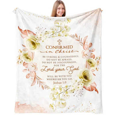 Confirmed in Christ Blanket for a Faith Milestone