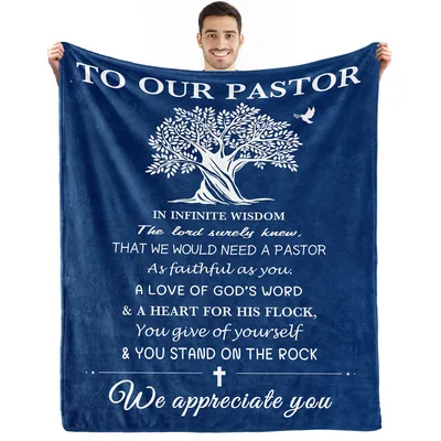 Church Leader Blanket for a Pastor Who Stands on the Rock