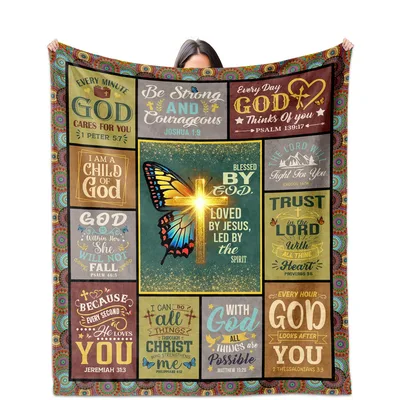 Every Minute God Cares Blanket Gift for Her