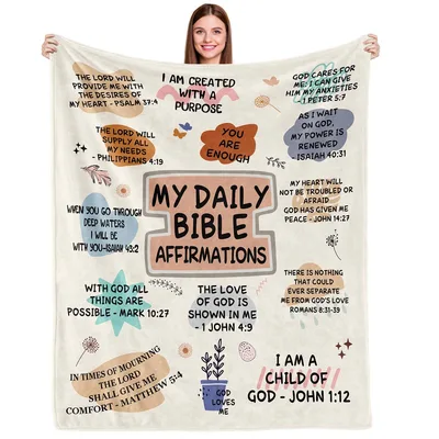 Scripture Promises Blanket for Daily Encouragement