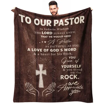 To Our Pastor Blanket: A Thank-You Under a Cross