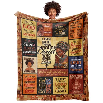 Inspirational Bible Verses Women Blanket for Faith and Strength