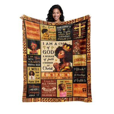 Woman of Faith Blanket: Scripture and Spirit