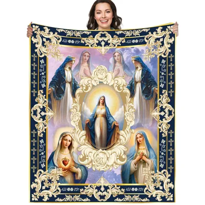 Our Lady Blanket: Virgin Mary Art for Quiet Devotion